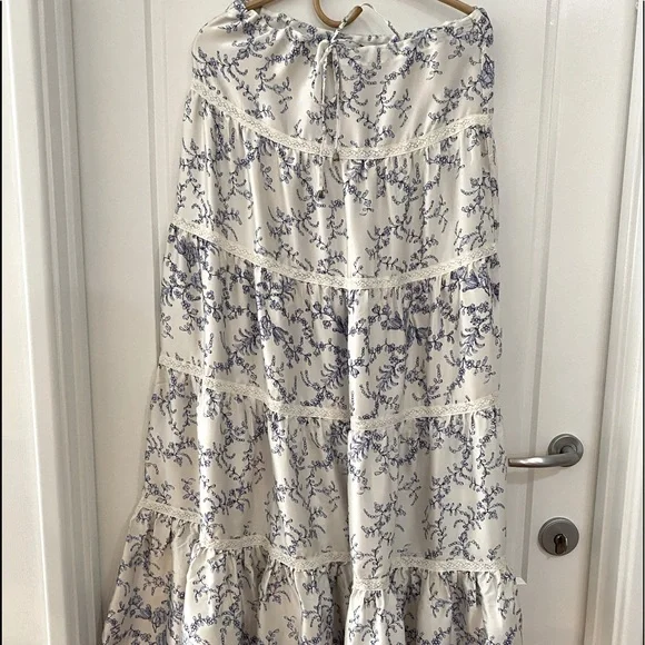 LITTLE JOE by GAIL ELLIOT Silk Maxi Skirt sized Small - Picture 1 of 9